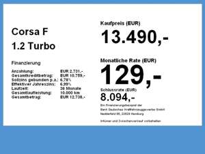Opel Corsa F 1.2 Turbo Edition SpurH Bild 2