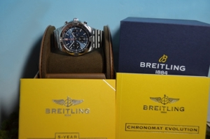 Breitling Chronomat B01 42mm Blue Chrongraph, UNGETRAGEN, B&P, Ref. AB0134 Bild 2