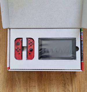 Nintendo Switch v1 ungepatchte Limited Edition Mario Odyssey neu + Code Bild 2
