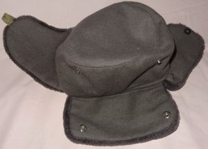 M NVA Mütze Wintermütze Gr.56 einwandfrei erhalten gut zu tragen mit Baumwolltuch gut erhalten Retro Bild 8