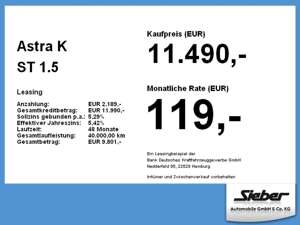 Opel Astra K ST 1.5 D Edition *Navi*Sitzheizung*PDC* Bild 4