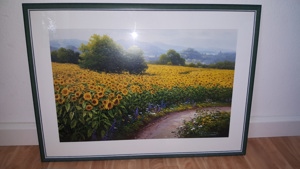 Sonnenblumenfeld "Field of Sunflowers" Kunstdruck Nesvadba selten