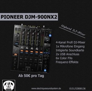 [VERMIETUNG] DJ Mixer Pioneer DJM-900NXS2 Nexus2 Bild 1