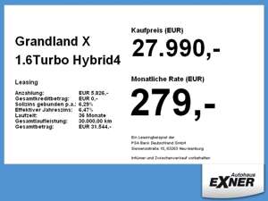 Opel Grandland X 1.6Turbo Hybrid4 ULTIMATE Navi, 4WD, Bild 2