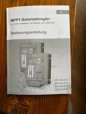 Revolt Solarladeregler ZX-3141-675 zu verkaufen, Abholung Versand auch mögliche gegen Kostenübernahm Bild 3