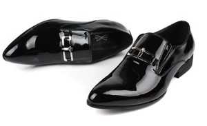 David Gentleman Lackleder Herren Business, Slipper Schuhe Gr. 38 NP.99 VB  Bild 2