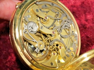 extrem selten ! longines chronograph 19.73n 18k 750 gold taschenuhr 92g ! top Bild 7