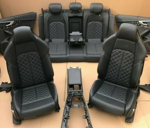 Audi S4 8W A4 RS4 B9 Lederausstattung Leder Sitze S-Line Leather Seats elektr Bild 3