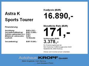 Opel Astra K Sports Tourer 1.4 Turbo Dynamic LM PDC Bild 3
