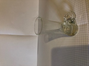 Mini Glasvase mit Schliff Bild 2