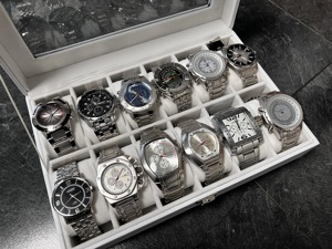 12 x Herren Armbanduhren Uhren + Uhrenbox inkl. Versand Bild 6