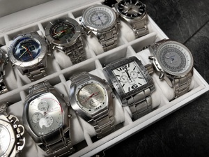 12 x Herren Armbanduhren Uhren + Uhrenbox inkl. Versand Bild 3
