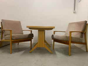 Mid Century skandinsvische Sofa Sessel Tisch  Bild 2