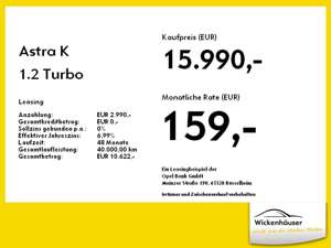 Opel Astra K 1.2 Turbo Edition LM LED W-Paket PDC Bild 4