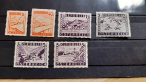 Freimarken Österreich Landschaften 1947 postfrisch