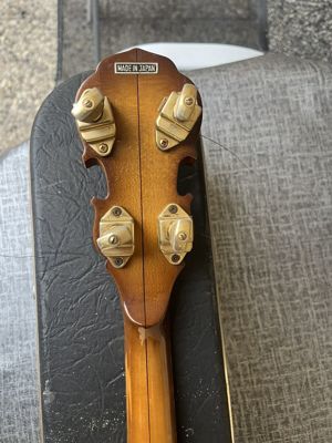  Banjo Aria II Pro schöne Holzeinlage 4 Saiten mit Koffer Bild 7