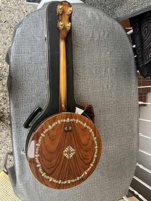  Banjo Aria II Pro schöne Holzeinlage 4 Saiten mit Koffer Bild 8