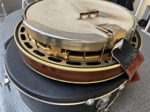  Banjo Aria II Pro schöne Holzeinlage 4 Saiten mit Koffer Bild 9