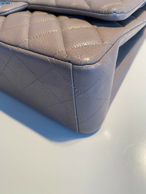 Original Chanel 2.55 Jumbo Tasche Bag, Kaviar Leder Bild 5