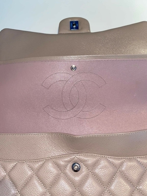 Original Chanel 2.55 Jumbo Tasche Bag, Kaviar Leder Bild 9