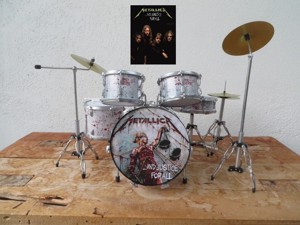 Schlagzeug von Metallica (Lars Ulrich)"... and justice for all" - SEHR DETAILLIERT! Bild 1