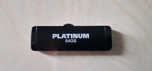Platinum 64GB 3.0 Double Slider USB A & Micro USB Stick