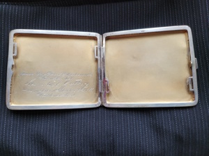 Zigarettenetui Visitenkarten - Etui aus 830 er Silber * edel * 9,5 x 8,5 cm * 1930 * Top * RAR