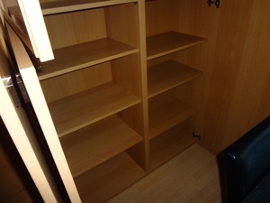 Ikea Wohnwand besta vegby buche, 2 teilig Kommode, Vitrinenschrank,  B 240 cm Bild 5