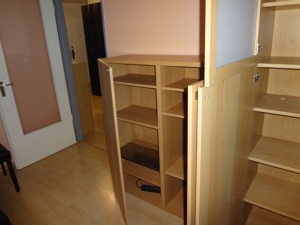 Ikea Wohnwand besta vegby buche, 2 teilig Kommode, Vitrinenschrank,  B 240 cm Bild 4