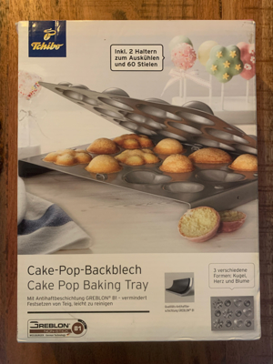 Cake-Pop-Backblech NAGELNEU und OVP Bild 1