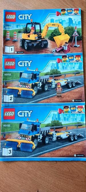 Lego City 60152 Bagger , Anhänger, Kehrmaschine Bild 4