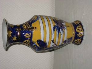 blau-gelbe Vase Bild 2