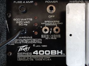  PEAVEY MARK IV Series Head 400 BH - Bass Amp - plus Fußschalter plus Manual Bild 6