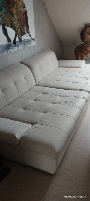 Big Sofa in Creme  Bild 1