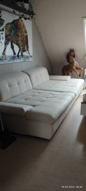 Big Sofa in Creme  Bild 3