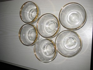 6 Teegläser mit Unterteller sowie 6 Schälchen Bild 6