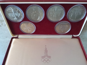 Silbermünzen  Olympiade München, Moskau, Seoul Bild 2