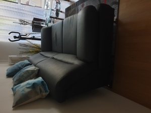 Couch sehr gut erhalten schwarz  Bild 2