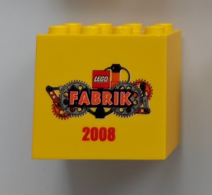 Lego Legoland Fabrik 2008 Stein Gelb Sonderbaustein Sammlerstück Sammlerstein (2)