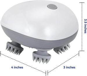 Kopf Massagegerät Elektrisch für Kopfhaut Bauch Arm & Nacken Zur Entspannung mit USB Aufladefunktion Bild 2