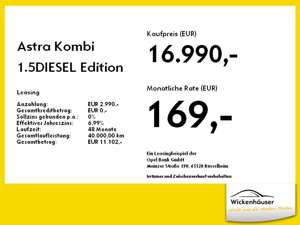 Opel Astra Kombi 1.5DIESEL Edition LM LED Navi BT PDC Bild 4