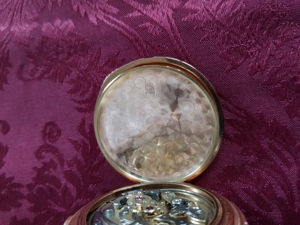 Hochfeine Invicta Repetition, Chronographen-Taschenuhr, drei Deckel 585 Gold! Bild 8