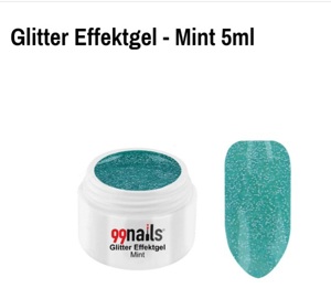 UV Nagel Gel Glitter 5ml Türkis Steinchen Glitzerpuder NEU kompl. Bild 7