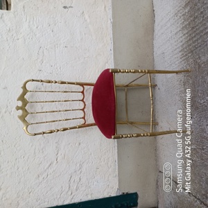 Eleganter Antiker Schminktisch-Stuhl Bild 1