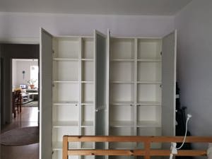 4x IKEA BILLY Bücherregal mit Oxberg Türen, weiß, 40x40x237 cm Bild 2