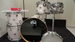 Dw drum set white twisted satin Bild 1