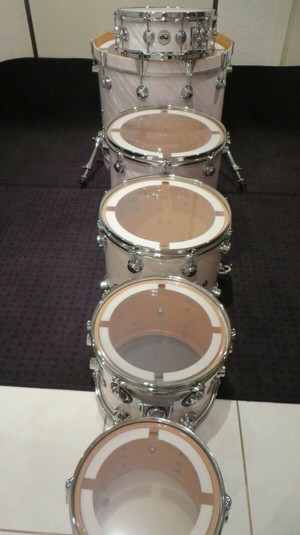 Dw drum set white twisted satin Bild 4