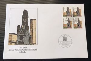 Ersttagsbrief "100 Jahre Kaiser-Wilhelm-Gedächtniskirche Berlin"