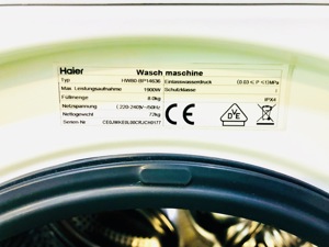  A+++ 8Kg Waschmaschine Haier (Lieferung möglich) Bild 8