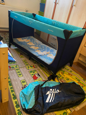 Reisebett von Hauch mit Matratze Kinderbett Bild 1
